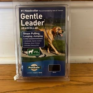 Large pet safe gentle leader with training DVD
